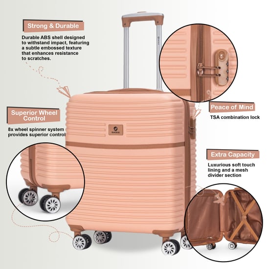 Sterke ABS hardshell handbagagekoffer 56 x 45 x 25 cm Bagage geschikt voor British Airways - Image 3