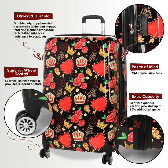 Harde schaal bedrukte cabine 55 x 36 x 20 cm PP kofferbagage geschikt voor Easyjet, Ryanair - Image 3
