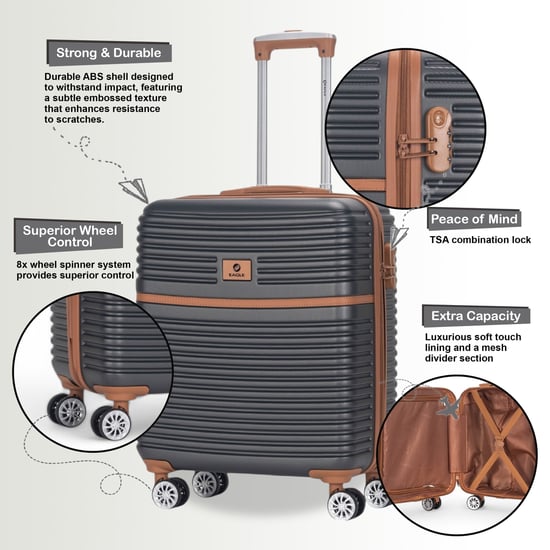 ABS Hardshell Onderstoel Cabinekoffer 45 x 35 x 20 cm Bagage Geschikt voor Easyjet - Image 3
