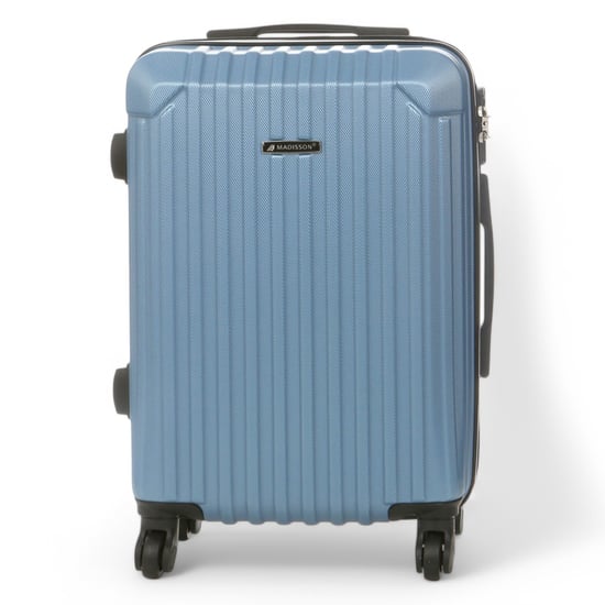 Harde koffer met blauwe ABS-behuizing en 8 wielen voor onder de stoel - Image 6