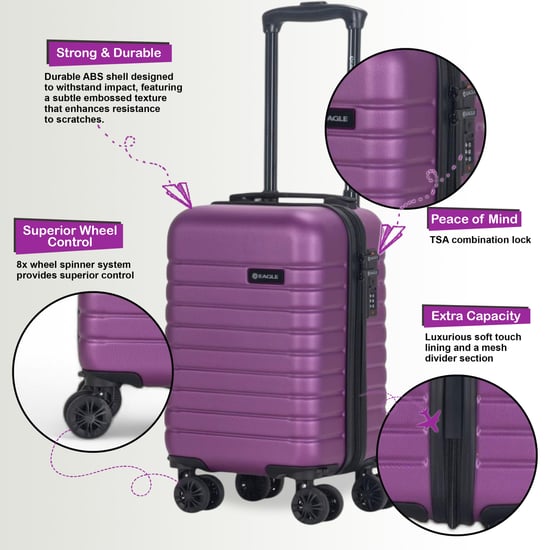 ABS Hardshell Onderstoel Cabinekoffer 45 x 25 x 20 cm Bagage Geschikt voor Rynair - Image 3