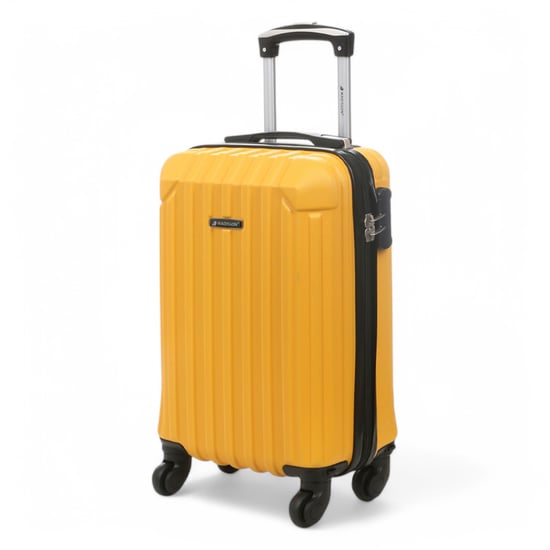 Harde koffer met 8 wielen, geel ABS, geschikt voor handbagage - Image 4