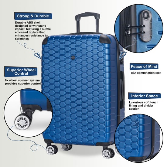 Sterke ABS hardshell handbagagekoffer 55 x 40 x 20 cm Bagage geschikt voor Easyjet, Ryanair - Image 3