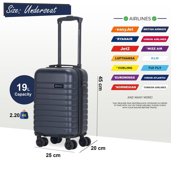 ABS Hardshell Onderstoel Cabinekoffer 45 x 25 x 20 cm Bagage Geschikt voor Rynair - Image 2