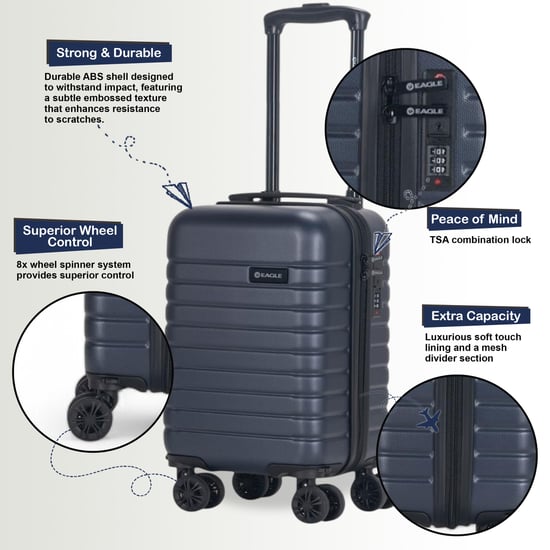 ABS Hardshell Onderstoel Cabinekoffer 45 x 25 x 20 cm Bagage Geschikt voor Rynair - Image 3