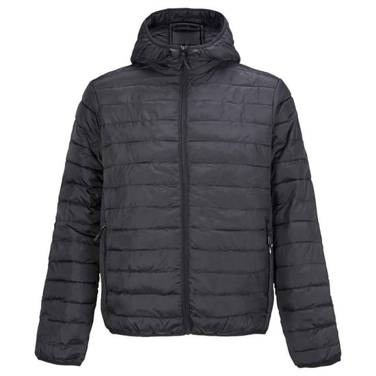 SOLS Heren Stream gewatteerde jas met capuchon (Zwart) - Image 1