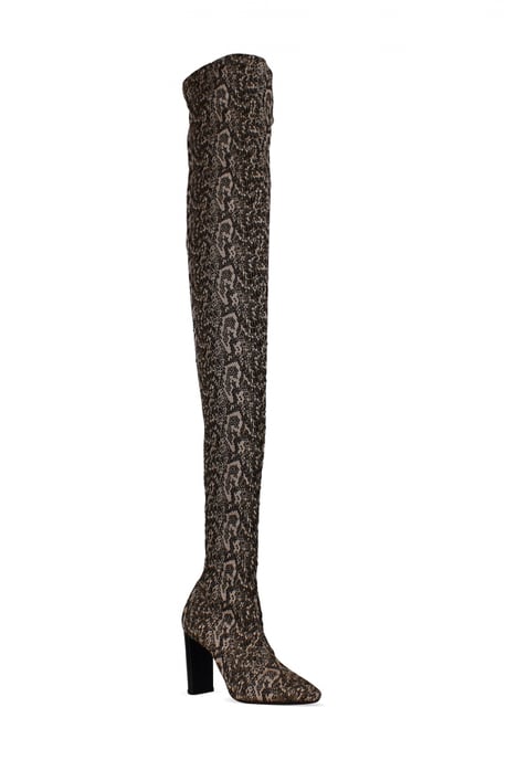 Saint Laurent Moon dijhoge laarzen Nude - Image 2