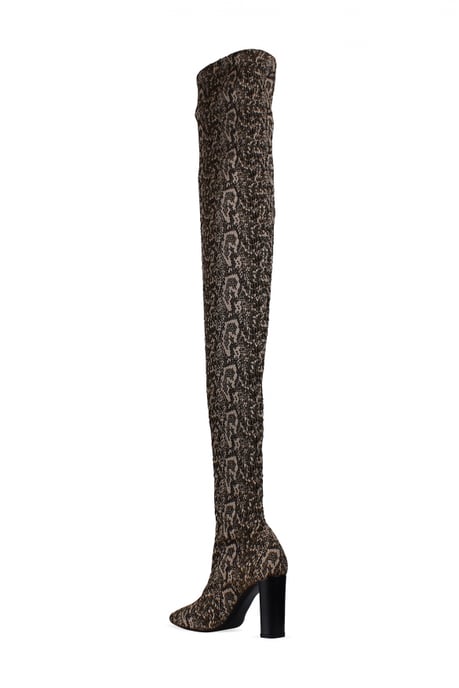 Saint Laurent Moon dijhoge laarzen Nude - Image 3