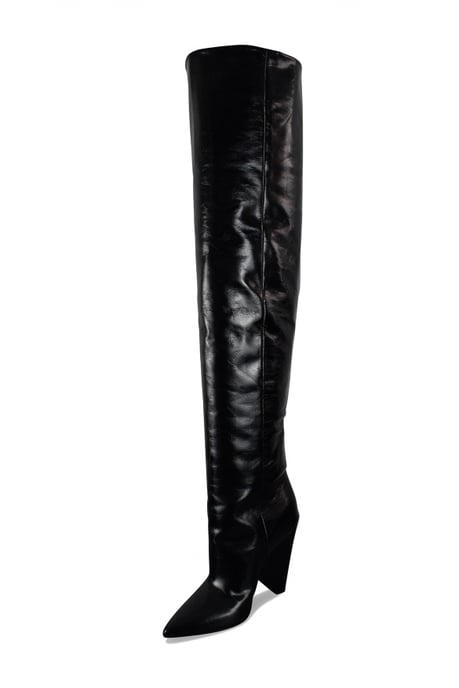 Saint Laurent Niki 105 overknee laarzen Zwart - Image 4
