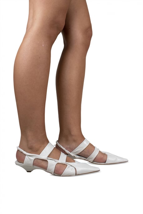 Bottega Veneta Sandalen BV Punt Wit - Image 2