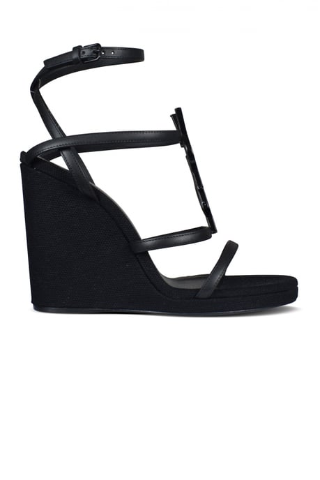 Saint Laurent Cassandra espadrilles Zwart - Image 1