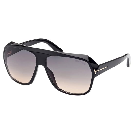 Tom Ford Hawkings-02 Gradient Smoke Lens Glanzend zwarte zonnebril - Image 2