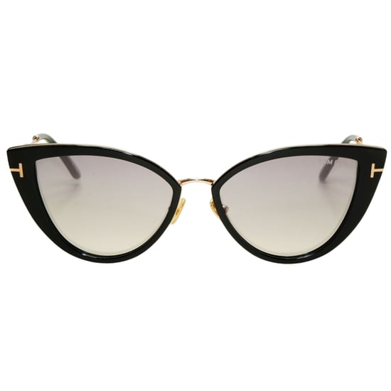 Tom Ford Anjelica-02 Smoke Mirror Lens Glanzend zwarte zonnebril - Image 1