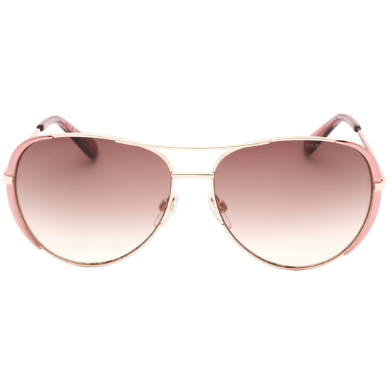 Marc Jacobs bruine lens roze detail gouden zonnebril - Image 1