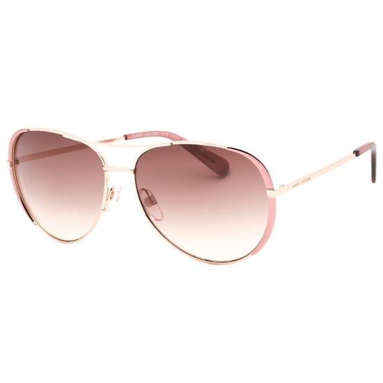 Marc Jacobs bruine lens roze detail gouden zonnebril - Image 2