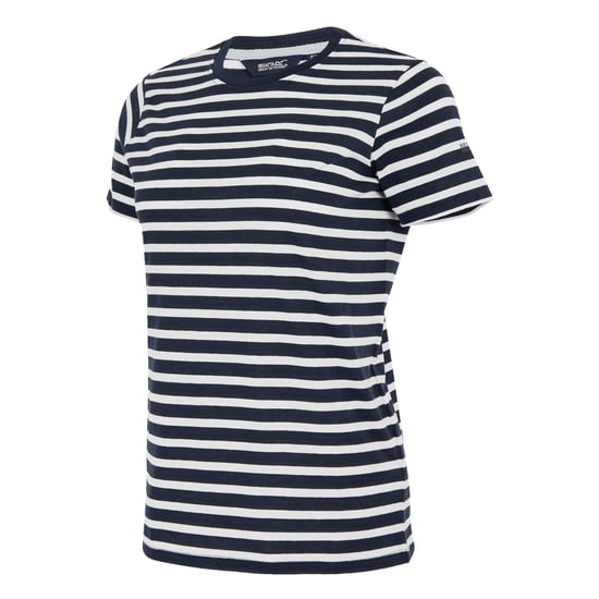 Regatta Dames/Dames Bayletta Gestreept T-shirt (Marine, Wit) - Image 3
