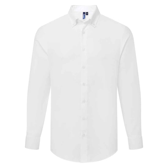 Premier Heren Supreme Oxford Formeel Overhemd Met Lange Mouwen (Wit) - Image 1