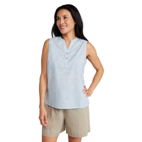 Mountain Warehouse Dames Petra Gedrukte Mouwloze Shirt (Wit) - Image 1