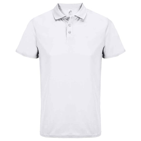 SOLS Unisex Volwassen Pitcher Gerecycled Polyester Polo Shirt (Wit) - Image 1