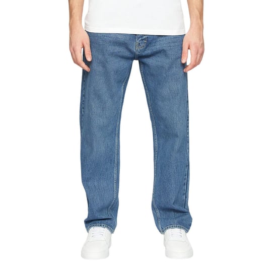 Crosshatch Heren Tillman Stone Wash Baggy Jeans (Steen) - Image 1