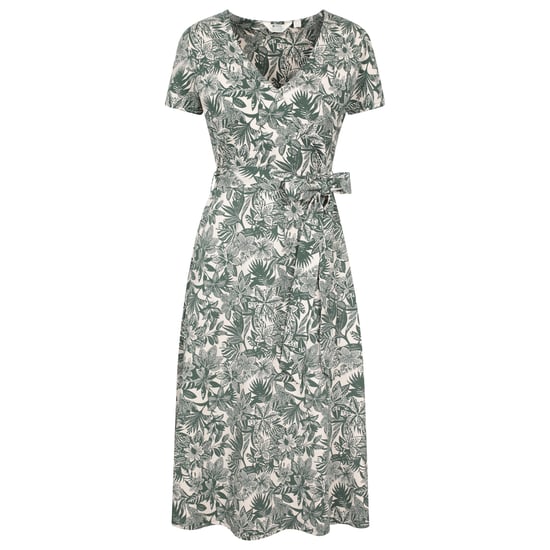 Mountain Warehouse Dames/Dames Santorini Floral Wrap Midi Dress (Kaki Groen) - Image 1