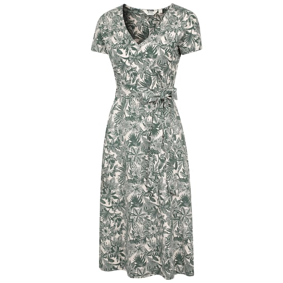 Mountain Warehouse Dames/Dames Santorini Floral Wrap Midi Dress (Kaki Groen) - Image 3