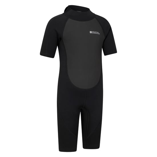 Mountain Warehouse Wetsuit met kort logo voor kinderen/kids (Zwart) - Image 4