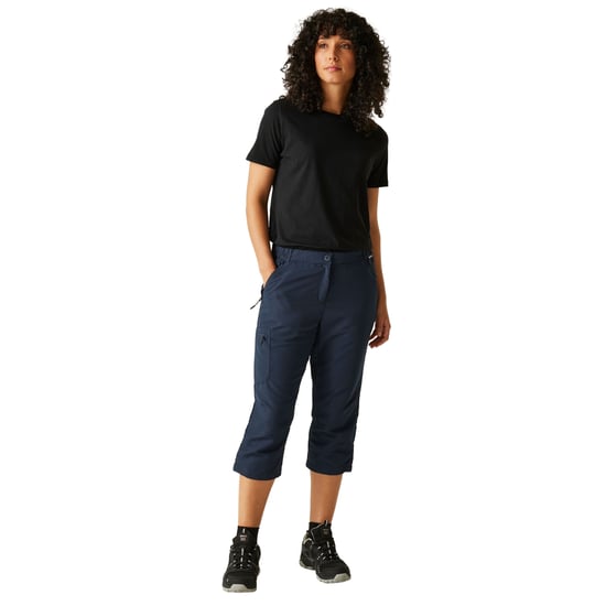Regatta Dames/Dames Chaska III Walking Capri Cropped Broek (Marine) - Image 4