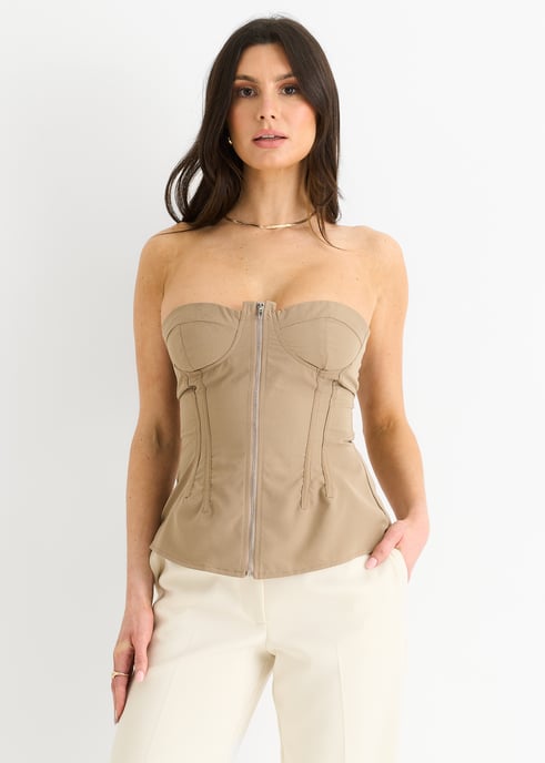 Stone Naad Detail Bandeau Top - Image 2