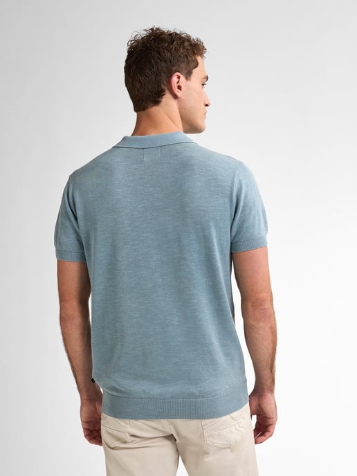 Petrol Industries - Heren Gebreide Polo Ocean - Blauw - Image 4
