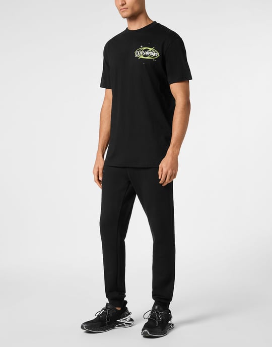 Plein Sport Cotton T-Shirt Round Neck Ss Logos - Image 4