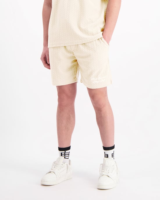 Black Bananas Terry Lounge Shorts, Zand - Image 2