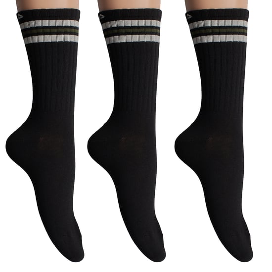 Verpakking van 3 Lange Katoenen Sokken F5604 voor Mannen en Vrouwen - Image 1