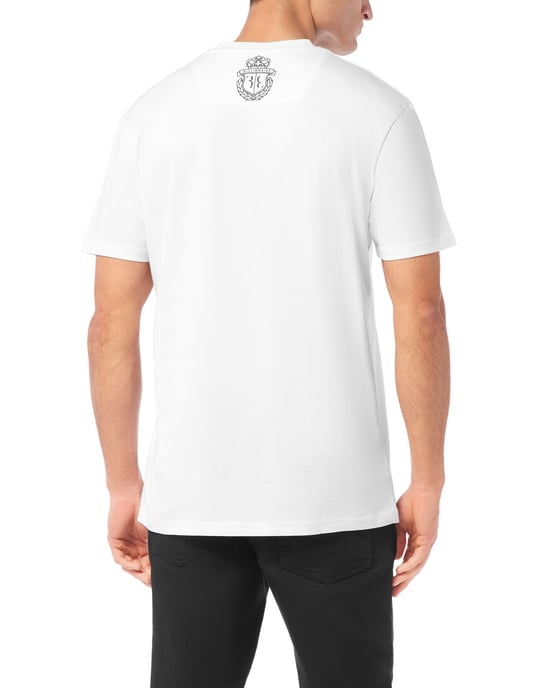 Embroidered Round Neck T-Shirt Lion - Image 2