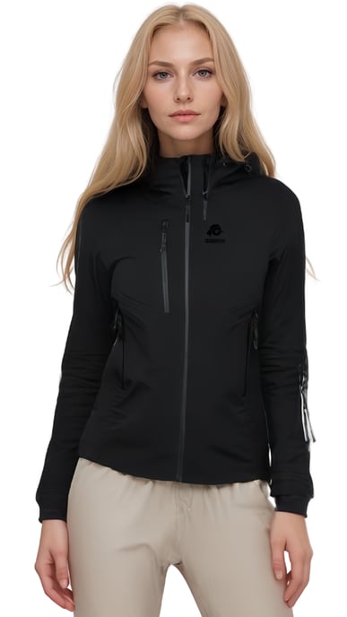 Dames Wandeljack 3-Laags Hardshell Zwart - Image 2