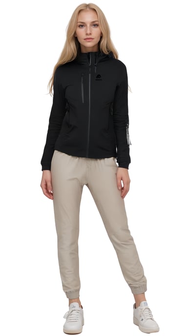 Dames Wandeljack 3-Laags Hardshell Zwart - Image 4