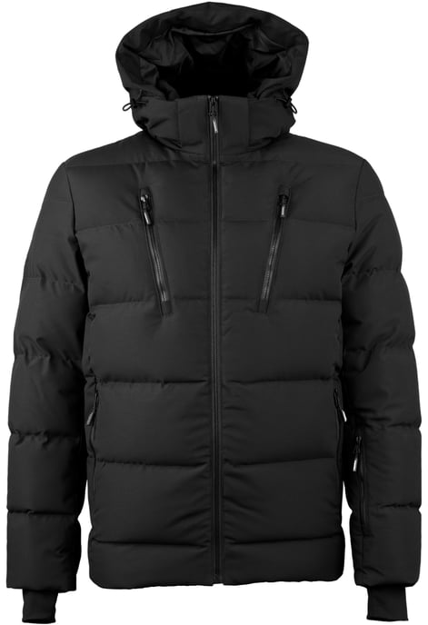 Heren Warme Donsjas Winterjas Zwart - Image 4