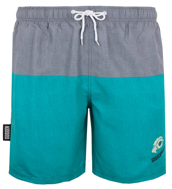 Zwemshort voor heren met patroonstrepen groen - Image 1