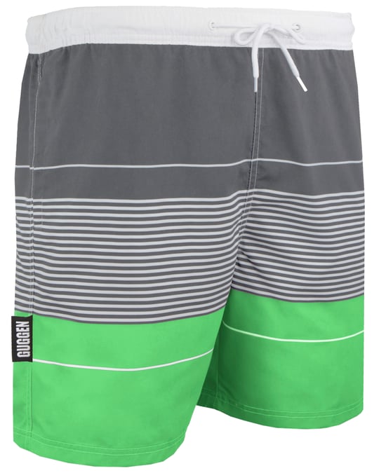 Zwemshort voor Heren met Patroonstrepen Groen - Image 1