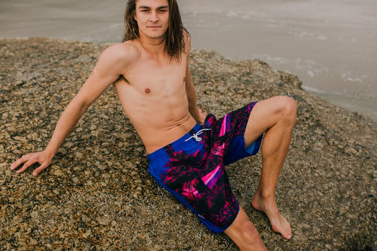 Heren Zwemshort met Palmpatroon Roze - Image 3