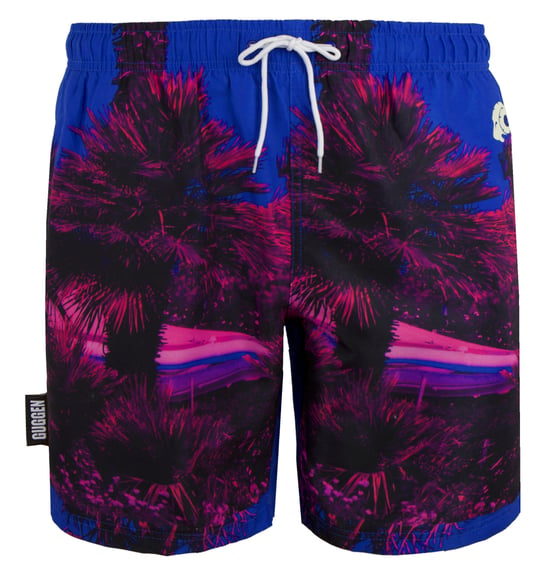 Heren Zwemshort met Palmpatroon Roze - Image 4