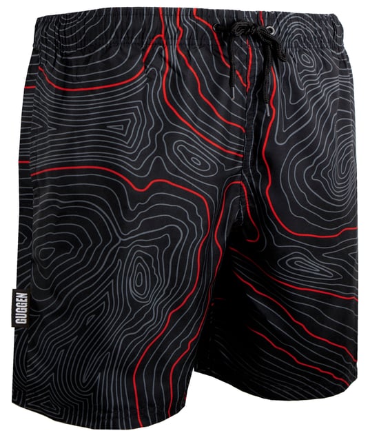 Zwembroek voor Heren, Strepen, Casual Boardshorts, Lijnenpatroon - Image 1