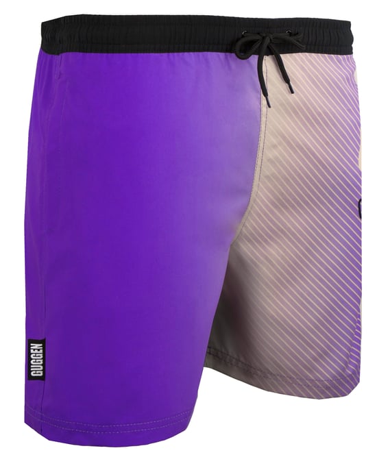 Zwemshort voor Heren met Patroonstrepen Paars - Image 1