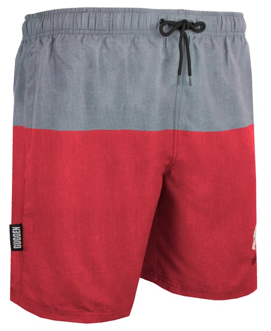 Zwemshort voor heren met patroonstrepen rood - Image 6