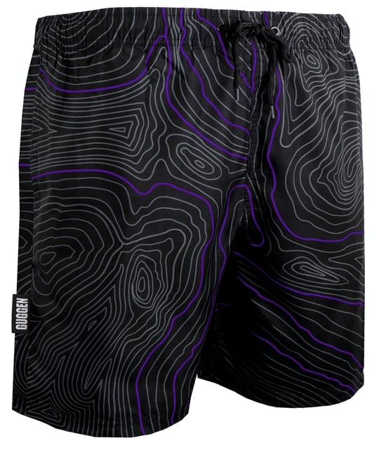 Zwembroek voor Heren, Strepen, Casual Boardshorts, Lijnenpatroon - Image 1