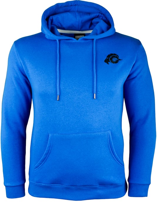 Heren wandelhoodie fleece hoodie outdoor met logo blauw - Image 2