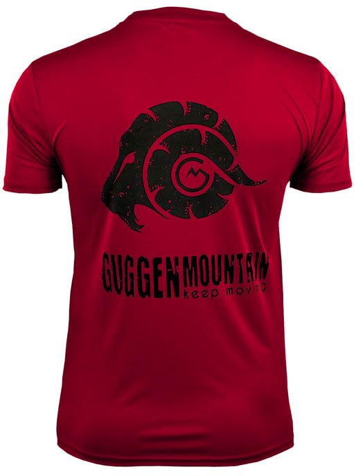Heren Fitness Functioneel T-shirt met Logo Sport Outdoor Rood - Image 1