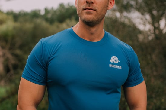 Heren Fitness Functioneel T-shirt Sport Outdoor Blauw - Image 3