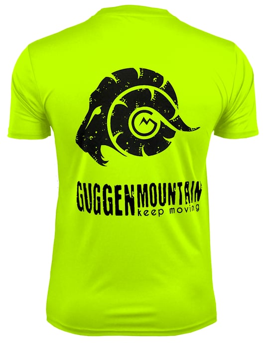 Heren Fitness Functioneel T-shirt met Logo Sport Outdoor Geel - Image 1