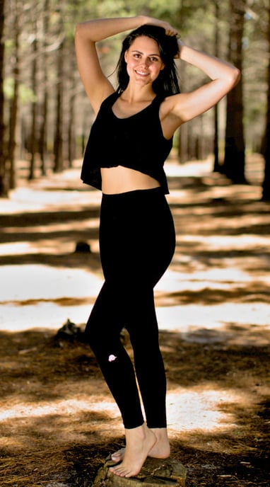 Naadloze Leggings voor Dames Zwart - Image 1